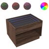 vidaXL Salontafel met Infinity LED 70x50x50 cm bruin eikenkleurig