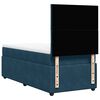 vidaXL Boxspring met matras fluweel donkerblauw 100x200 cm