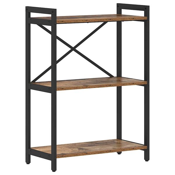 vidaXL Boekenkast Oud hout 60 x 30 x 85 cm Bewerkt hout