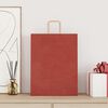 vidaXL Papieren zakken 250 st met hengsels 32x12x42 cm rood