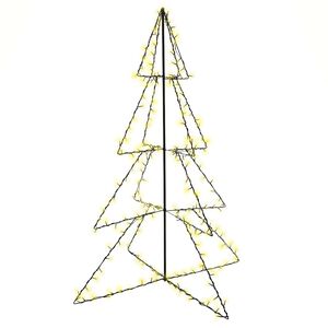 vidaXL Kegelkerstboom 240 LED's binnen en buiten 115x150 cm