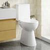 vidaXL Randloos Toilet 7 cm extra hoogte soft-close keramiek wit