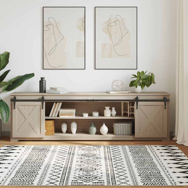 vidaXL Ophangset voor schuifdeur 213 cm koolstofstaal