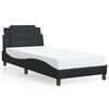vidaXL Bedframe zonder matras "Zadar" kunstleer zwart 100x203 cm