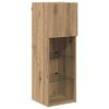 vidaXL Wandgemonteerd tv-meubel Artisan Eiken 30,5 x 30 x 90 cm