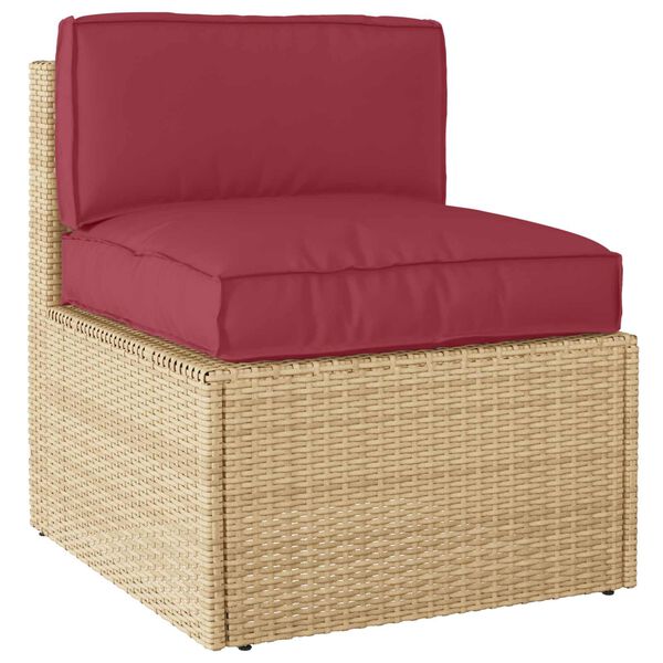 vidaXL Palletkussen voor zitting / rugleuning Wijnrood 120 x 60 x 12 cm