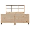 vidaXL Bed met boekenkast zonder matras massief hout 120x200 cm