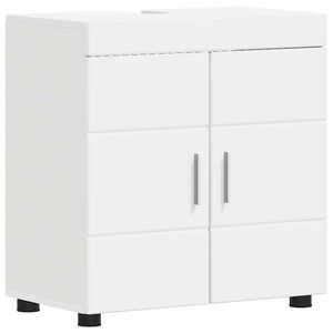 vidaXL Badkamerkastenset TULUM Wit 60 x 34 x 63 cm Bewerkt hout