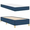 vidaXL Bedframe met matras Blauw 90 x 200 cm Stof