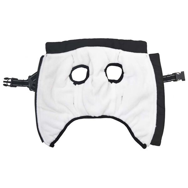 vidaXL Hondenjas met harnas waterdicht reflecterend zwart L32