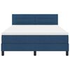 vidaXL Boxspringbed met matras met hoofdeinde Blauw 140 x 200 cm Stof