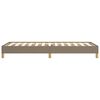 vidaXL Bedframe zonder matras 90x200 cm stof taupe