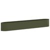 vidaXL Verhoogd Tuinbed Olijfgroen 300 x 40 x 40 cm Staal
