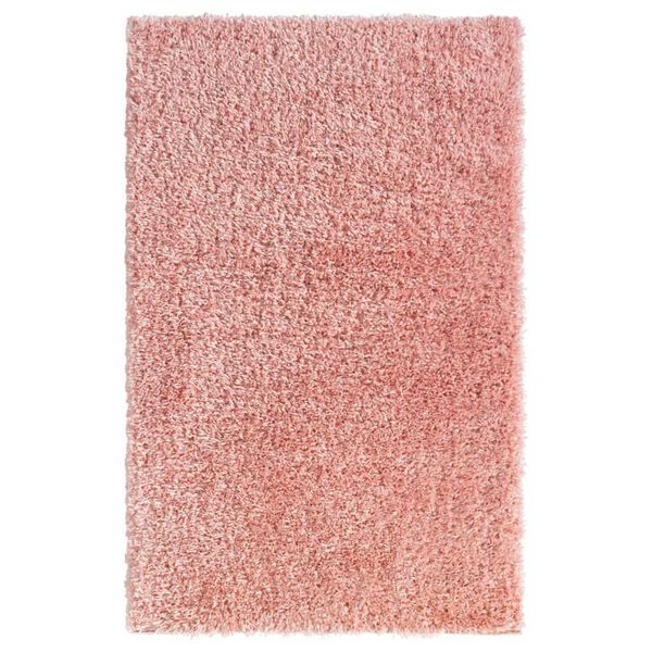 vidaXL Vloerkleed shaggy hoogpolig 50 mm 200x290 cm roze