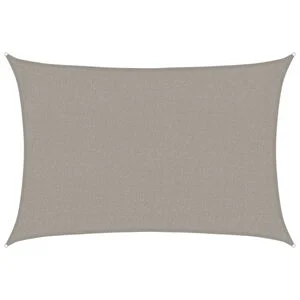 vidaXL Zonnezeil 160 g/m&sup2; rechthoekig 2x2,5 m HDPE lichtgrijs