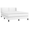 vidaXL Boxspring met matras kunstleer wit 140x200 cm