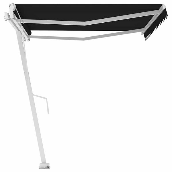 vidaXL Luifel vrijstaand automatisch 450x300 cm antracietkleurig