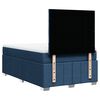 vidaXL Boxspring met matras stof blauw 120x200 cm