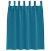vidaXL Zwart-out Gordijnen met Ringen 2 pcs Turquoise 140 x 140 cm