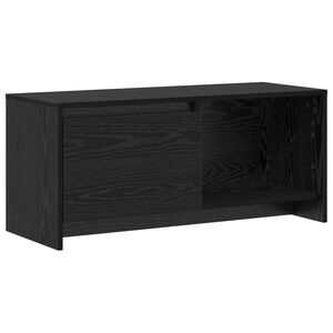 vidaXL Tv-meubelset 90 x 35 x 40 cm Zwart Eiken Bewerkt hout