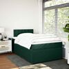 vidaXL Boxspring met matras fluweel donkergroen 120x190 cm