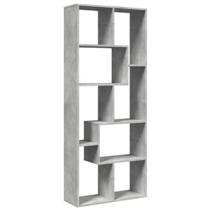 vidaXL Kamerscherm / boekenkast 67x25x161,5 cm bewerkt hout betongrijs