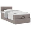vidaXL Ottoman bed met matras 80x200cm stof taupe