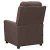 vidaXL Massagestoel stof taupe