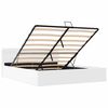 vidaXL Bedframe met opslag hydraulisch LED kunstleer wit 160x200 cm