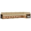 vidaXL Buiten bankenset 6 st Natuurlijk en Beige