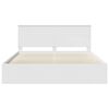 vidaXL Bedframe met hoofdeinde Wit 200 x 200 cm Massief grenenhout