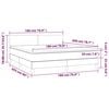 vidaXL Boxspring met matras en LED fluweel donkergroen 180x200 cm