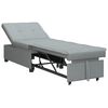 vidaXL Uittrekbare Sofa Bed Lichtgrijs 194 x 50 x 82 cm Multiplex