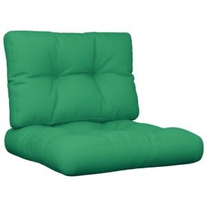 vidaXL Palletkussens 2 st stof groen