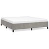 vidaXL Bedframe zonder matras lichtgrijs California King fluweel