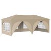 vidaXL Pop-up Feesttent Cr&egrave;me 575 x 288 x 245 cm Oxford Stof