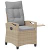vidaXL Recliner Tuinstoelen 56 x 60 x 112 cm staal