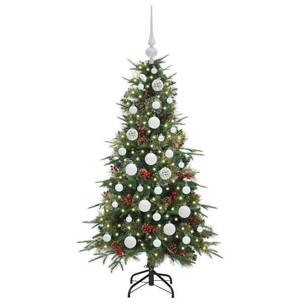 vidaXL Kunstmatige Inklapbare Kerstboom Groen 120 cm PE en PVC