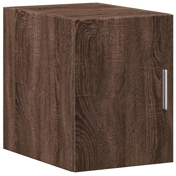 vidaXL Wandkast 30x42,5x40 cm bewerkt hout bruin eikenkleur