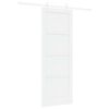 vidaXL Schuifdeur 78 x 211 cm Bewerkt hout Wit
