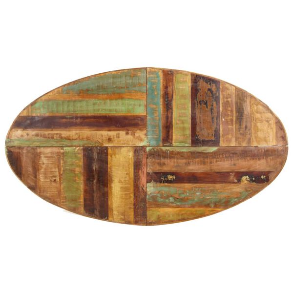 vidaXL Eettafel 160x90x75 cm massief gerecycled hout