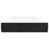 vidaXL Pocketveringmatras 100x220x20 cm fluweel zwart