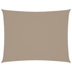 vidaXL Zonnescherm rechthoekig 2x3,5 m oxford stof taupe