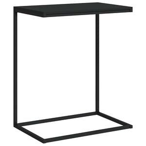 vidaXL Bijzettafel 55x35x66 cm bewerkt hout zwart