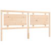 vidaXL Bedframe met hoofdbord massief hout 200x200 cm