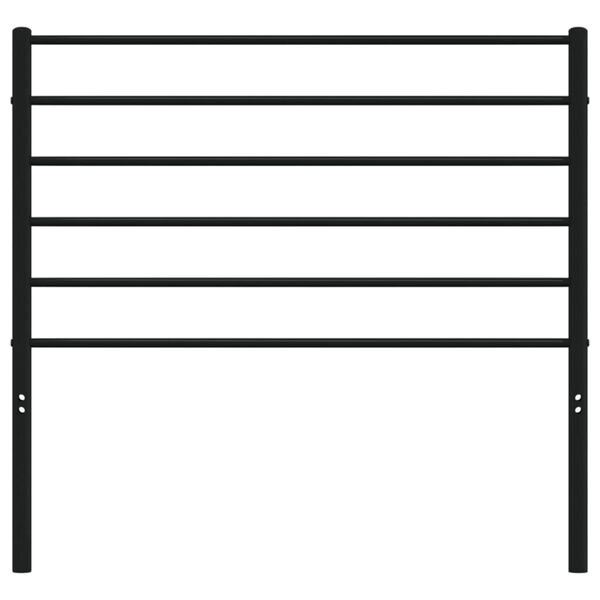 vidaXL Vervangend hoofdbord metaal zwart 80 cm