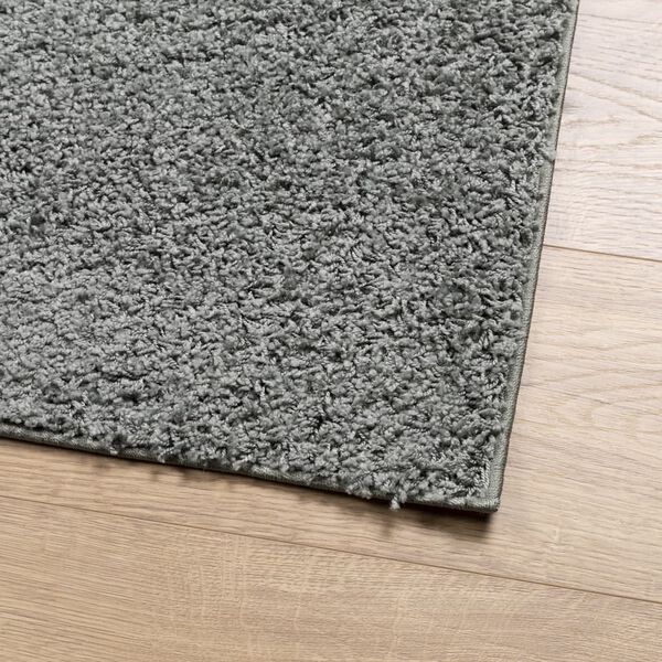 vidaXL Vloerkleed PAMPLONA shaggy hoogpolig modern 140x200 cm groen