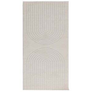 vidaXL Vloerkleden Rechthoekig HUARTE Cr&egrave;me 150 x 80 cm Polyester