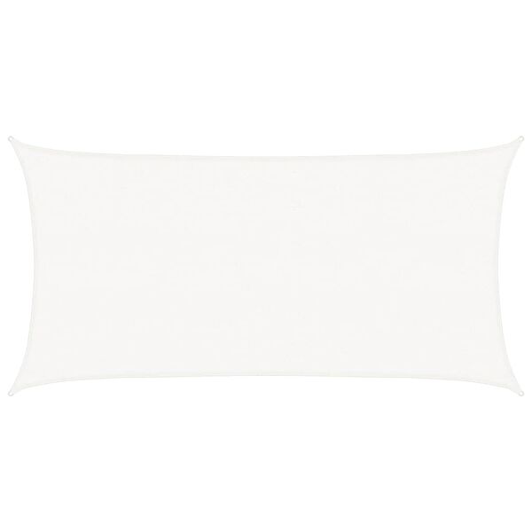 vidaXL Zonnescherm HDPE rechthoek 2x4 m wit