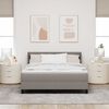 vidaXL Boxspringbed met matras Taupe 190 x 140 cm Polyester